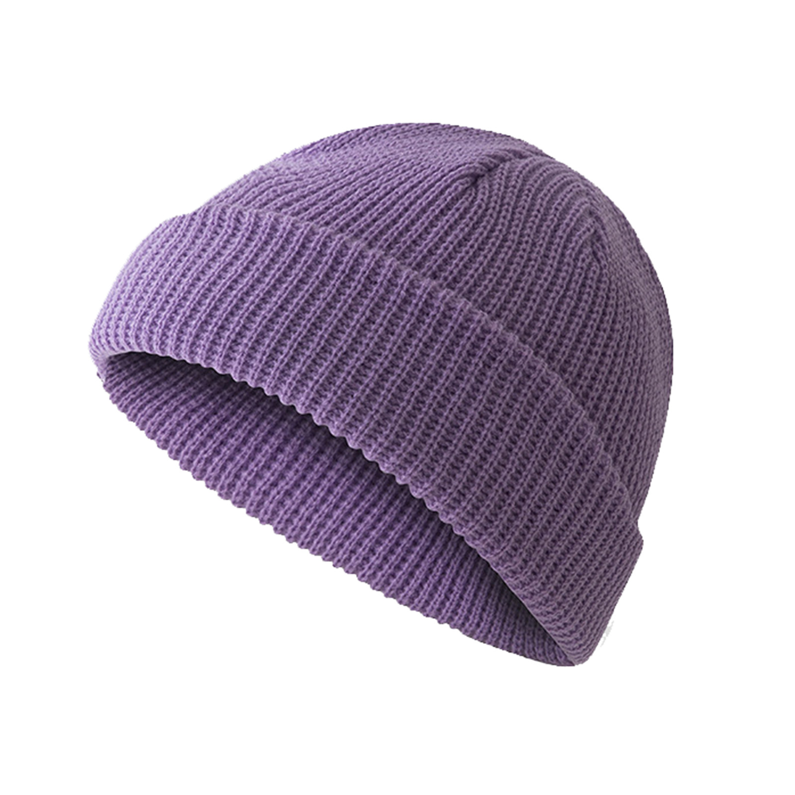 thumbnail image 2 of Gorro de punto unisex para invierno con pompón sintético - Gorro cálido de mezcla de lana, talla única, para hombres y mujeres adultos, 2 of 2